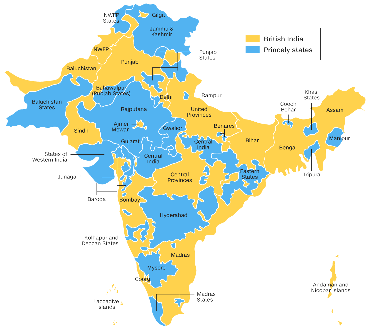 Rajput Princely States Rajput Provinces Of India