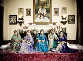 Gayatri Rajye with Royal Ladies of her family