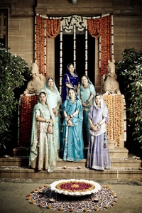 Gayatri Rajye with Royal Ladies of her family