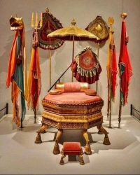 The throne of Rathore Rajput Dynasty of Jodhpur - Marwar situated in Mehrangarh Fort