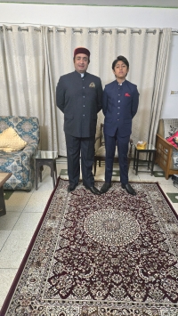 Maharajkumar Vishwa Pratap Singh with son Vrishdhwaj Singh (Narsinghgarh)