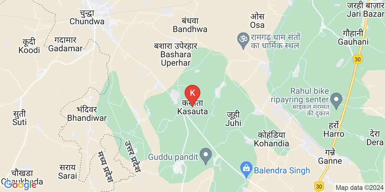 Kasauta & Bara map