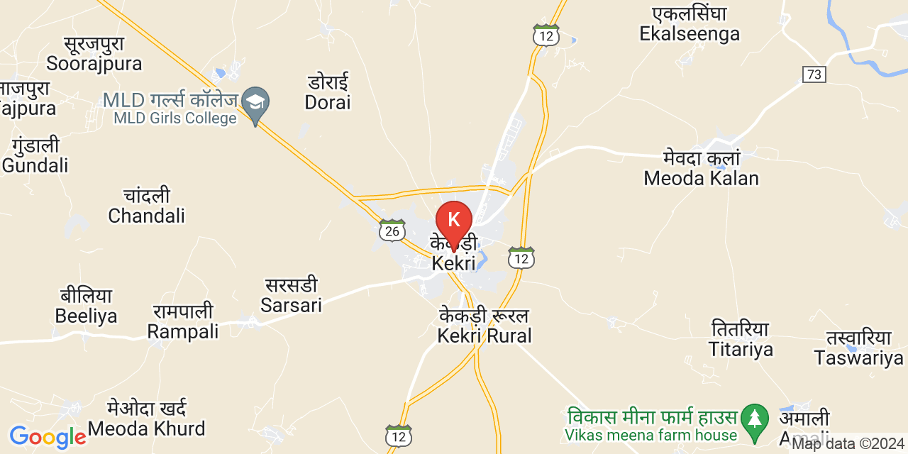 Kekri (Thikana) Homepage and Map : Rajput Provinces of India